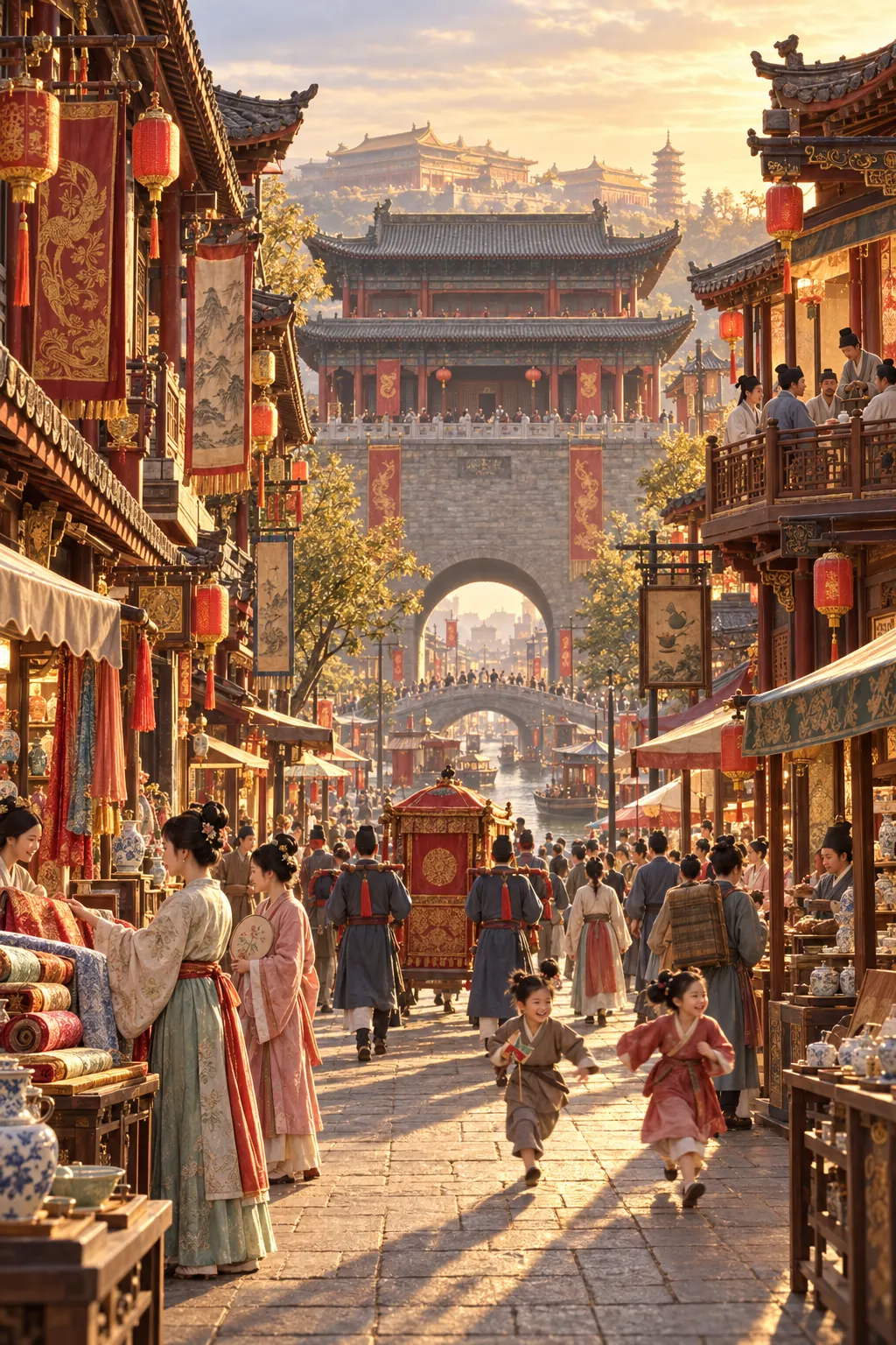 千年前繁华的古代中国城市